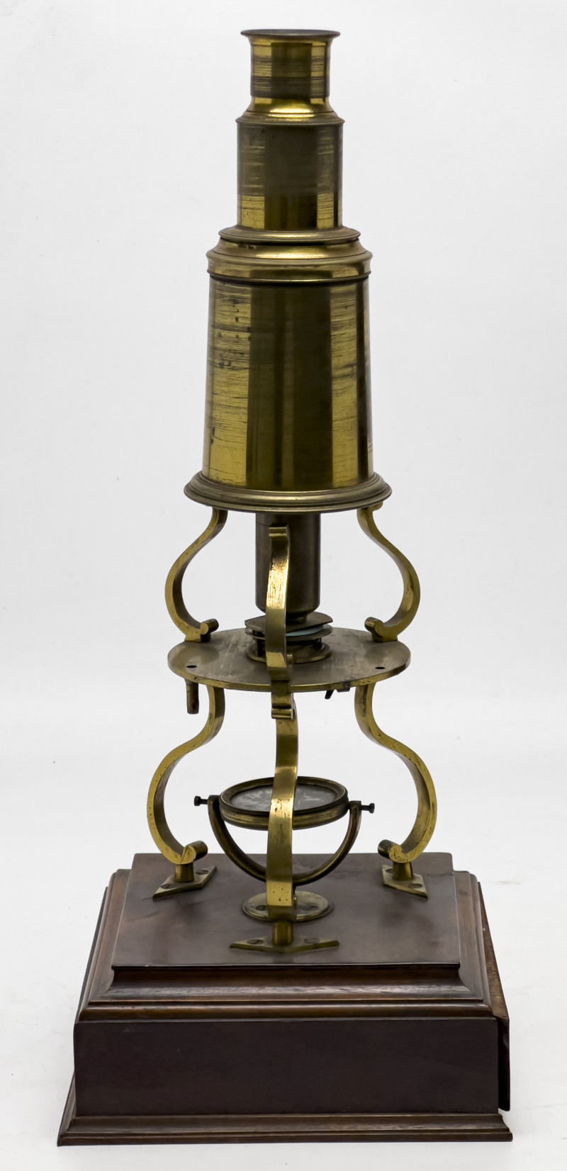 Culpeper Type Microscope in Original Pyramid Case