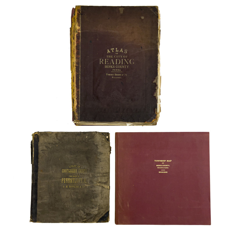 Pennsylvania Atlas and Maps, Group of 3