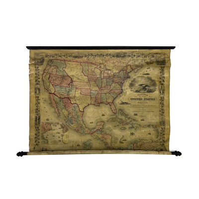 1860 Pictorial Map of the United States of America