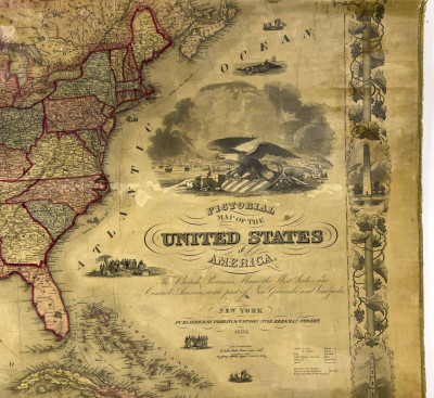 1860 Pictorial Map of the United States of America