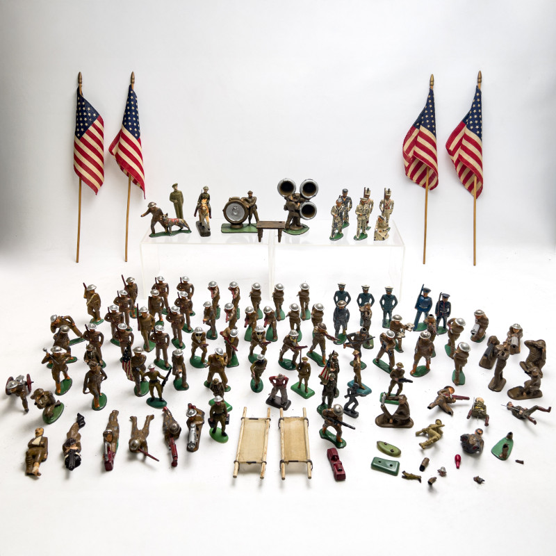 Collection of Primarily World War I Toy Soldiers, Group of 115+