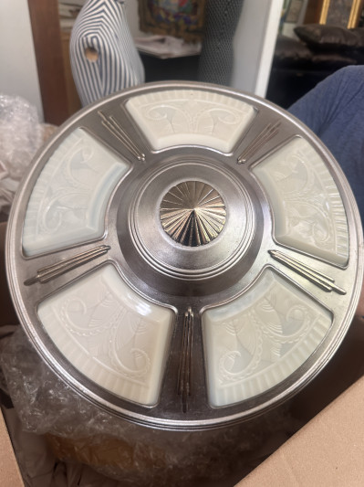 Art Deco Pendant lamps, Group of 3