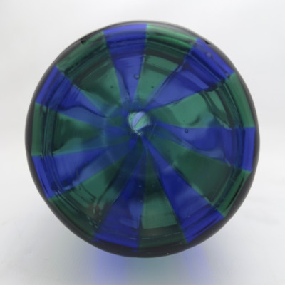 Venini Blue and Green Murano Art Glass