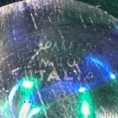 Venini Blue and Green Murano Art Glass