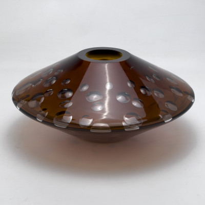 Salviati - Amber Murano Glass Vase