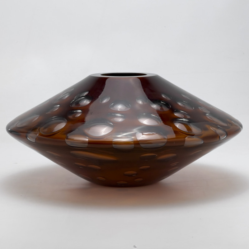 Salviati - Amber Murano Glass Vase