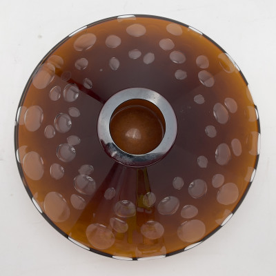 Salviati - Amber Murano Glass Vase