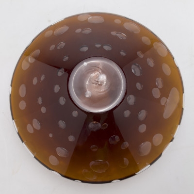 Salviati - Amber Murano Glass Vase