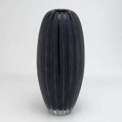 Image for Lot Fulvio Bianconi - Black Murano Vase