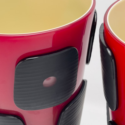 Marco Vinicio Cenzi &amp; Leonardo Ranucci, Red Poppy Series for Venini, Pair