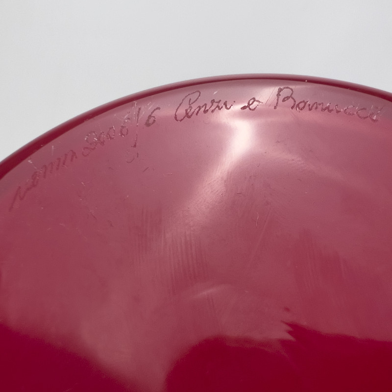 Marco Vinicio Cenzi &amp; Leonardo Ranucci, Red Poppy Series for Venini, Pair