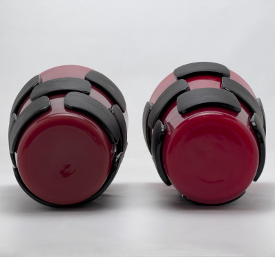 Marco Vinicio Cenzi &amp; Leonardo Ranucci, Red Poppy Series for Venini, Pair