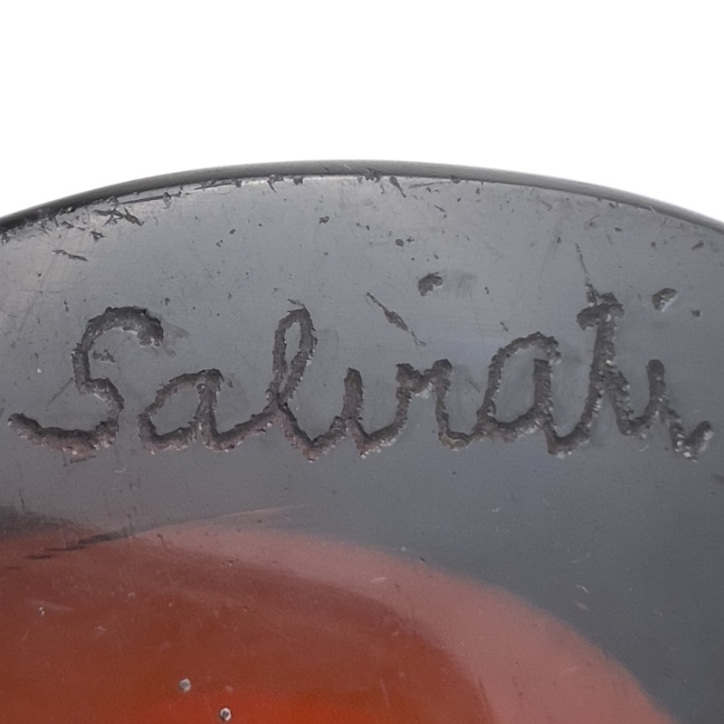 Salviati - Blue and Orange Sommerso Vase