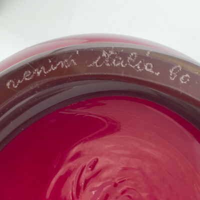 Tomaso Buzzi - Opalino Murano vase for Venini