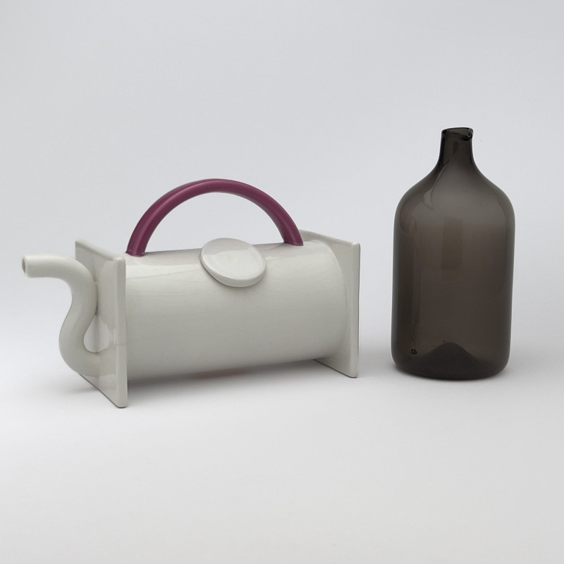 Marco Zanini for Bitossi Teapot and Timo Sarpaneva "Bird" Bottle