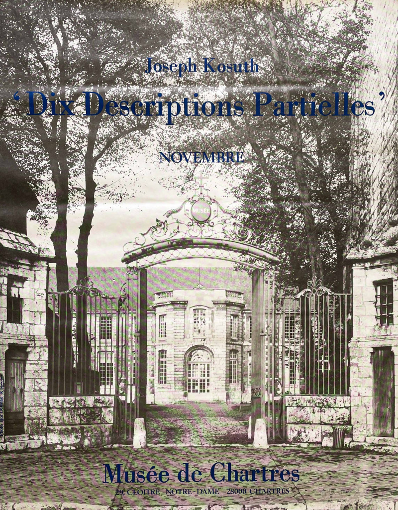 Joseph Kosuth - Signed Exhibition Poster