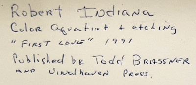 Robert Indiana - First Love