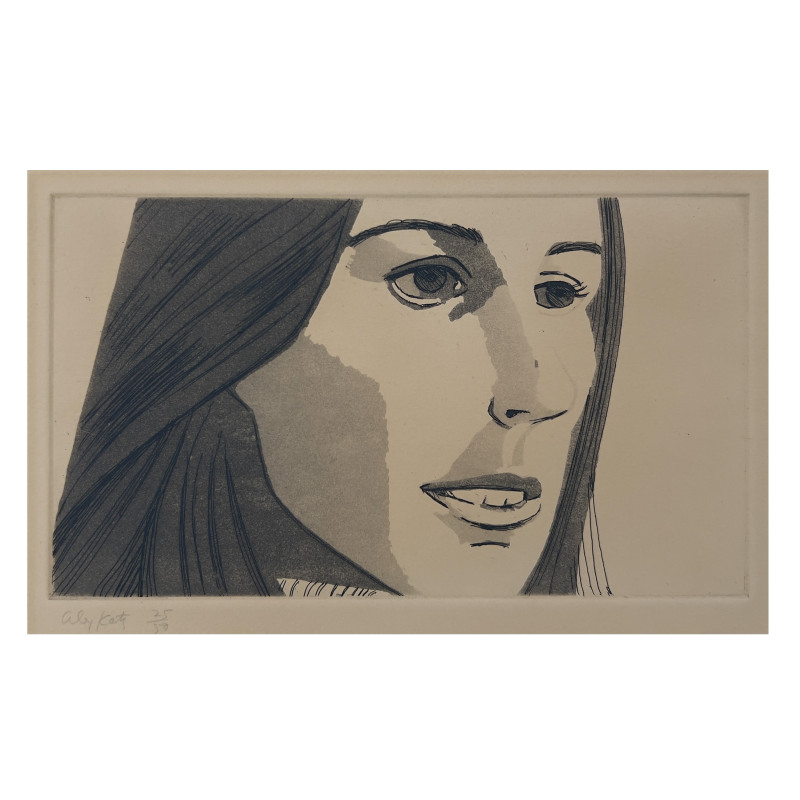 Alex Katz - A Portrait from Small Head Series