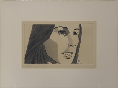 Alex Katz - A Portrait from Small Head Series