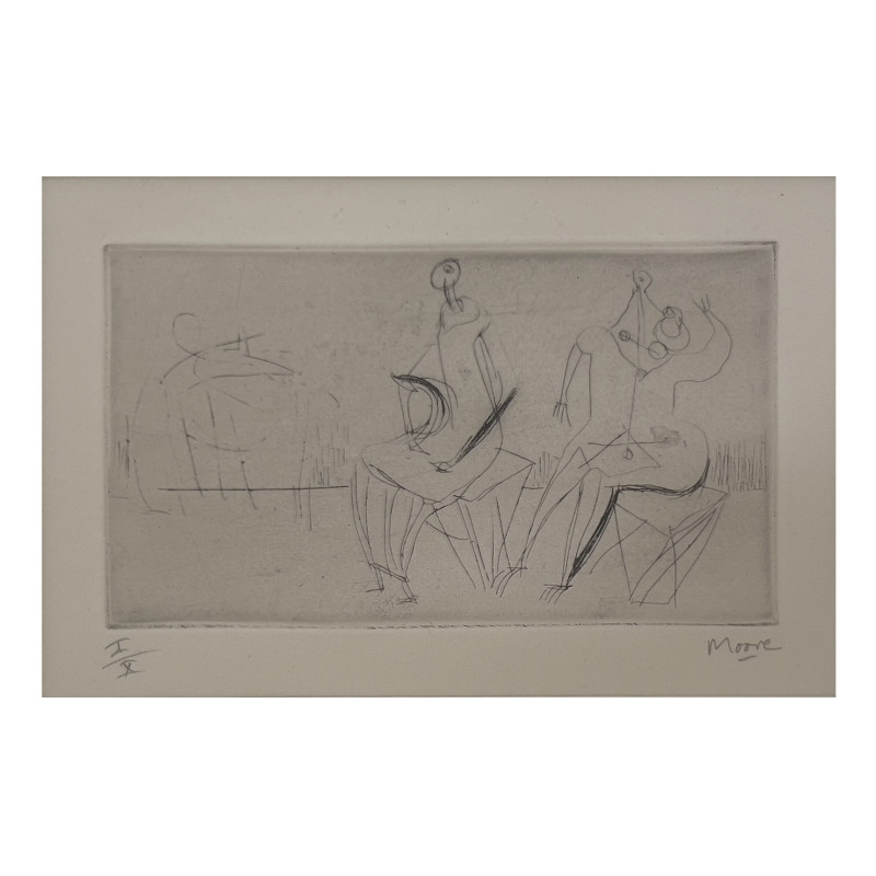 Henry Moore - Two Seated Figures