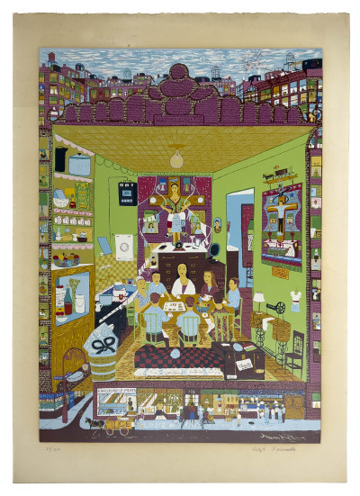 Image for Lot Ralph Fasanella - Family Supper