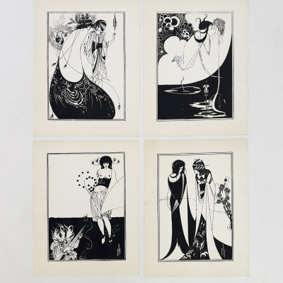 Aubrey Beardsley - Salome by Oscar Wilde Folio, 4 prints