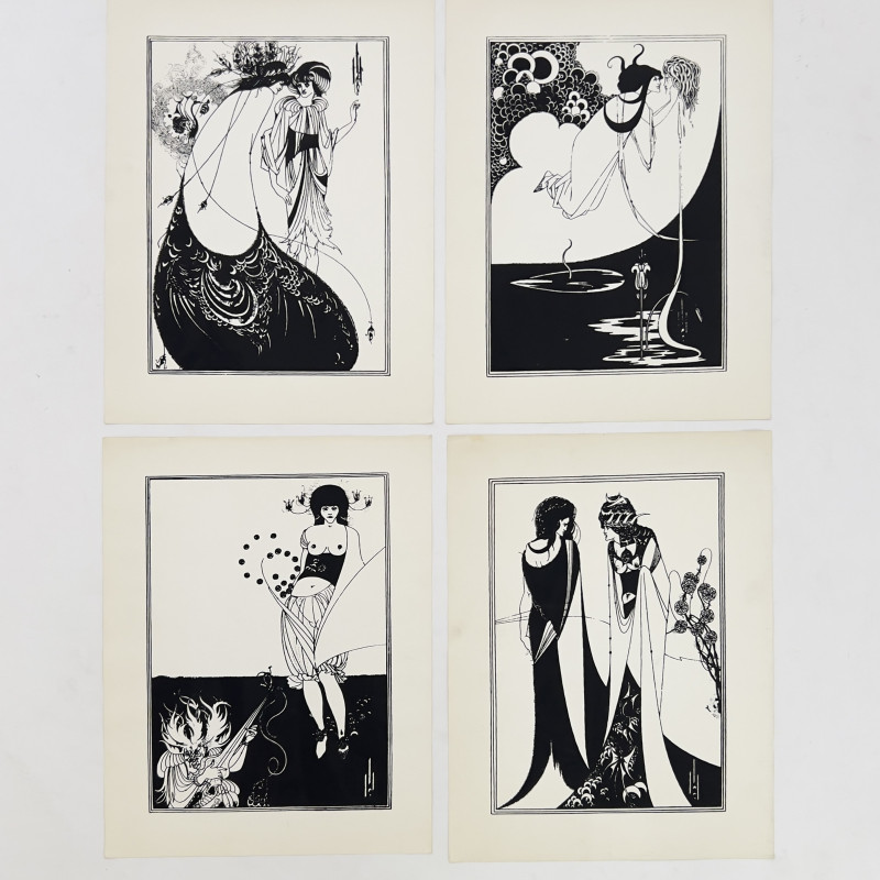Aubrey Beardsley - Salome by Oscar Wilde Folio, 4 prints
