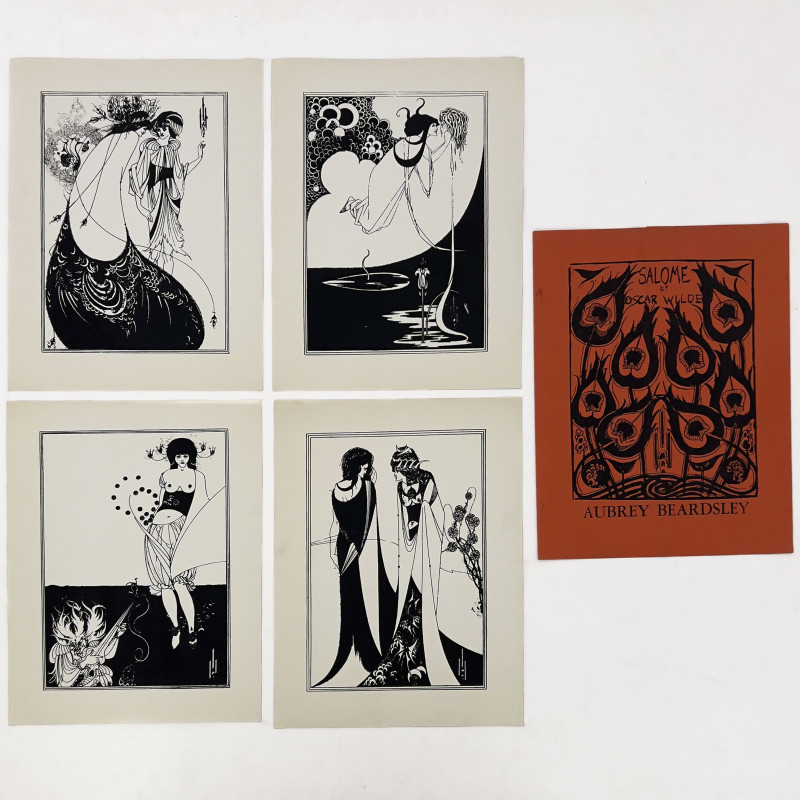 Aubrey Beardsley - Salome by Oscar Wilde Folio, 4 prints