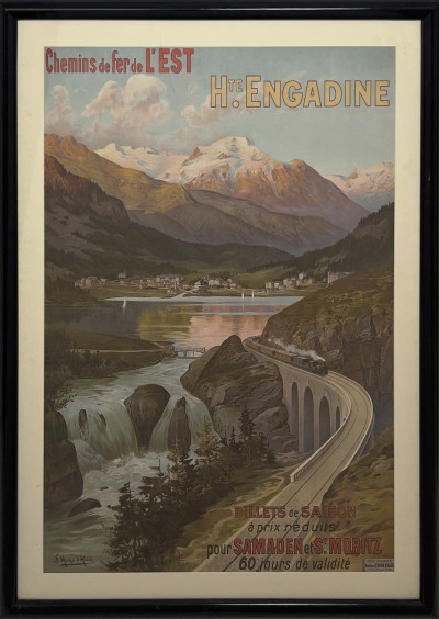 Frederic Hugo d&apos;Alesi  - Swiss Travel Poster