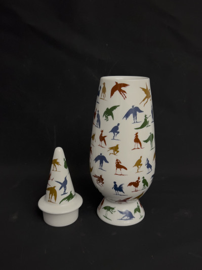 Alessandro Mendini and Milton Glaser 100% Lidded Vase