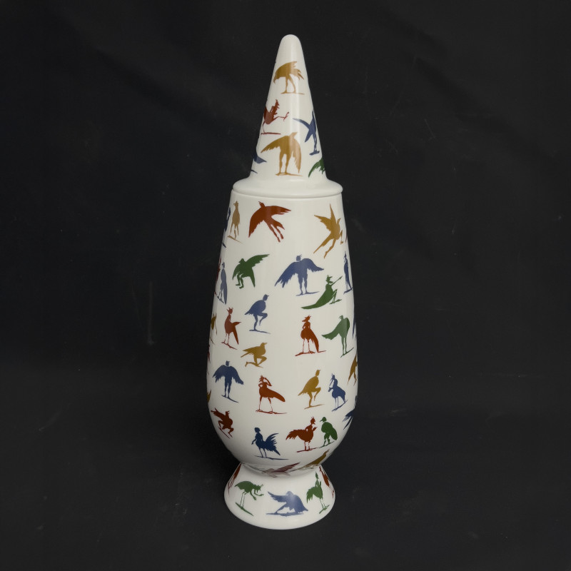 Alessandro Mendini and Milton Glaser 100% Lidded Vase