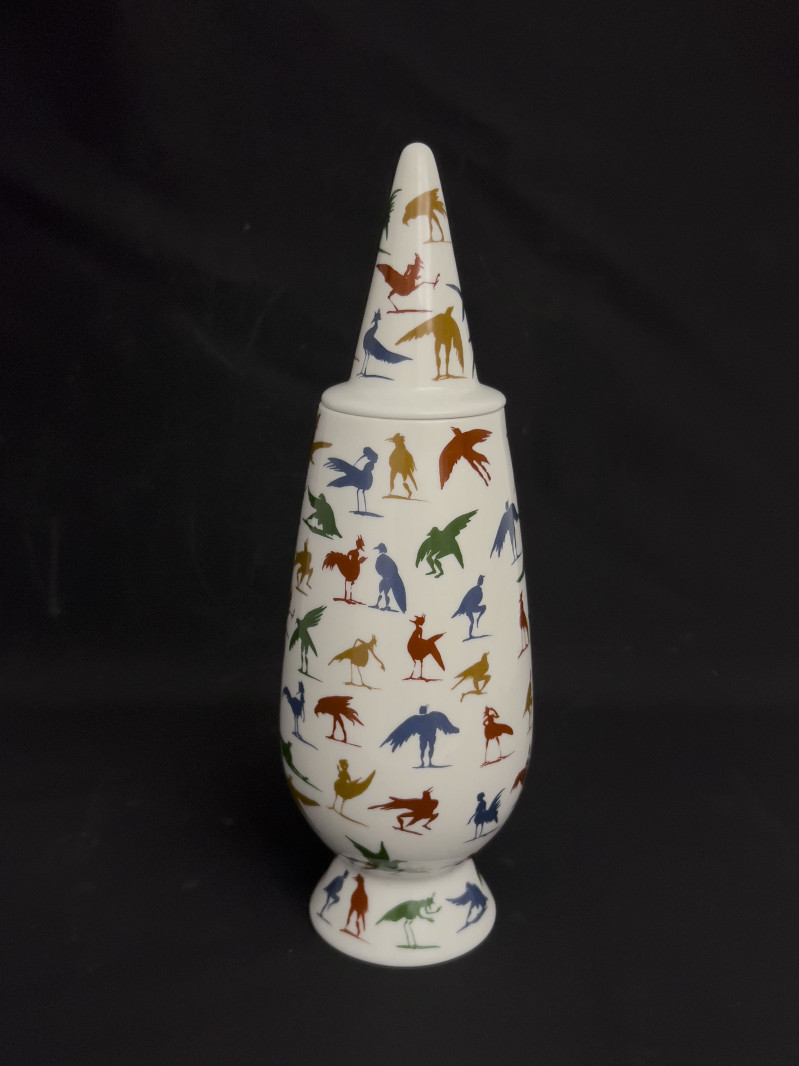 Alessandro Mendini and Milton Glaser 100% Lidded Vase