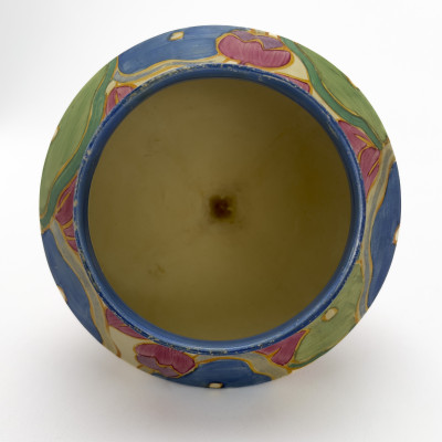 Clarice Cliff - Bizarre Fantasque Conical Rose Bowl in &quot;Blue Chintz&quot;