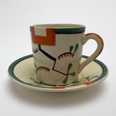 Clarice Cliff - Bizarre Coffee Set in &quot;Ravel&quot; (partial)
