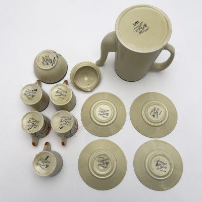 Clarice Cliff - Bizarre Coffee Set in &quot;Ravel&quot; (partial)