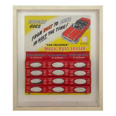 Vintage Magic Rust Eraser Counter Display