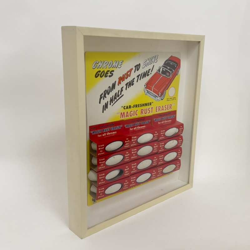 Vintage Magic Rust Eraser Counter Display
