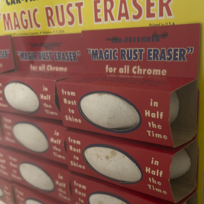 Vintage Magic Rust Eraser Counter Display