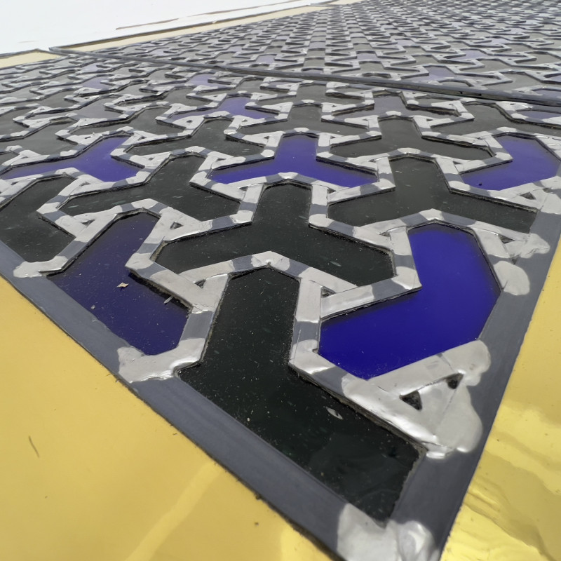 attributed to Franz Mayer Studio - Triptych with Gold Border