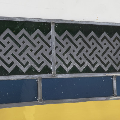 attributed to Franz Mayer Studio - Triptych with Gold Border