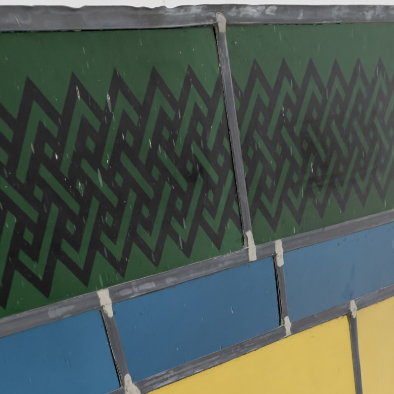 attributed to Franz Mayer Studio - Triptych with Gold Border