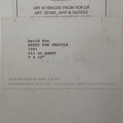 David Row - Study for Crayola