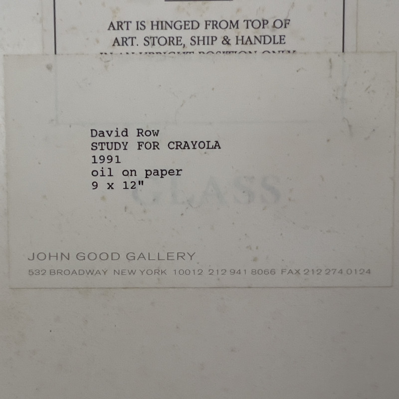 David Row - Study for Crayola