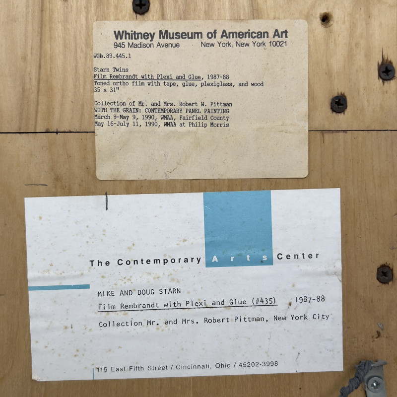 Starn Twins - Film Rembrandt with Plexi and Glue