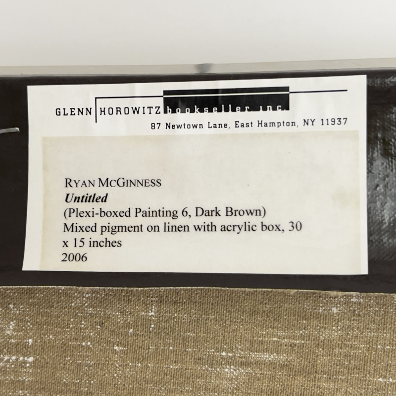Ryan McGinness - Untitled (Plexi-boxed Painting 6, Dark Brown)