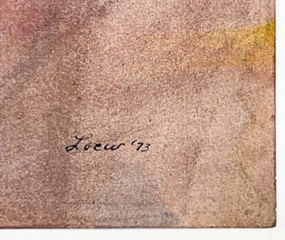 Michael Loew - Untitled (Abstract Composition in Red and Blue)