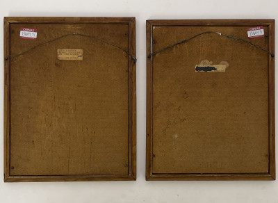 Irwin Fleminger - 2 Collages from the Bead Games Series