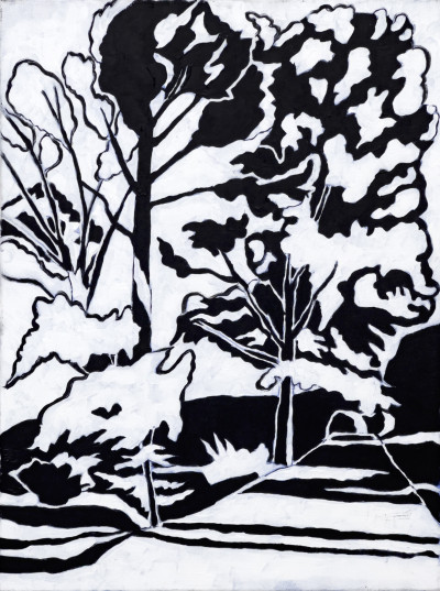 Image for Lot Janet Cooling - Untitled (Black & White Forest)