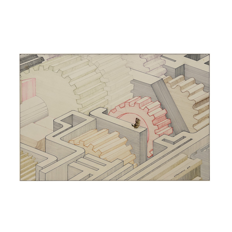 Robert Alan Pentelovitch - Untitled (Bear with Gears)