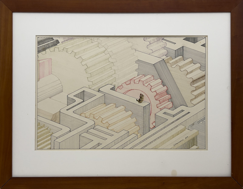 Robert Alan Pentelovitch - Untitled (Bear with Gears)